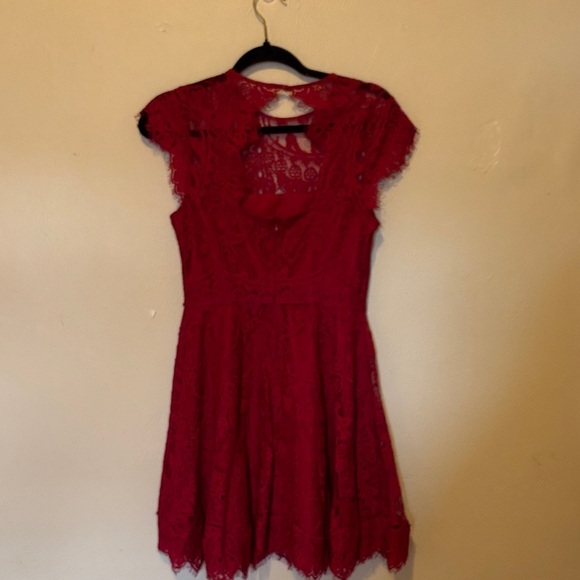 BB Dakota Scarlet Lace Mini Dress - Picture 2 of 3